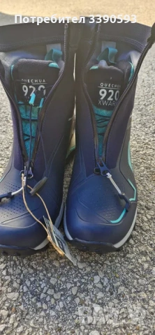 Планински обувки, номер 40, водоустойчиви с вътрешни гети, добре придържащи крака