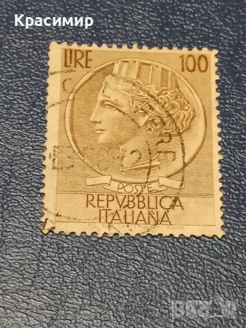 Винтидж ПОЩЕНСКА марка 100 лири, снимка 7 - Филателия - 53115208