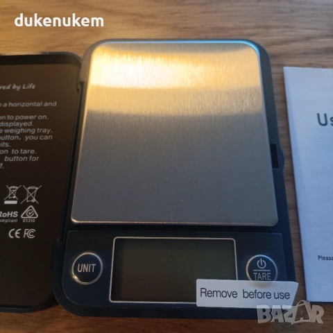 Дигитална джобна везна Vitafit 500 g – точност 0.01 g, LCD дисплей, снимка 8 - Друга електроника - 53162735