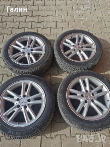 Mercedes джанти с зимни гуми Bf Goodrich 205/55/16, снимка 12 - Гуми и джанти - 53623670