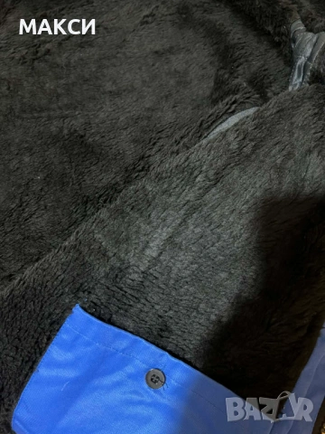 Разкошно мъжко макси много топло яке с дебела черна пухена подплата, джобове /2 бр свободни и 2 бр с, снимка 5 - Палта - 53140155