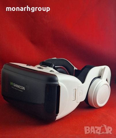 3D VR сет очила за телефон + слушалки, снимка 1 - Друга електроника - 46401405