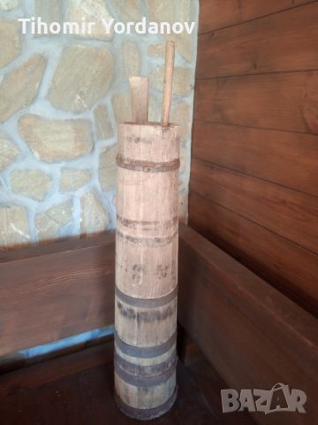 Стара дървена буталка за масло., снимка 5 - Антикварни и старинни предмети - 45681515