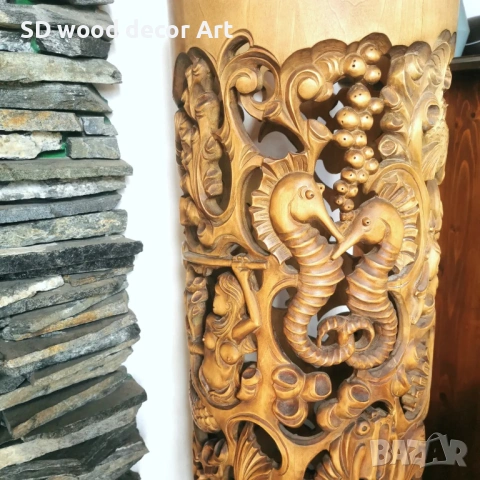 Уникални ръчно изработени дърворезби от масивно дърво, снимка 2 - Декорация за дома - 53871141