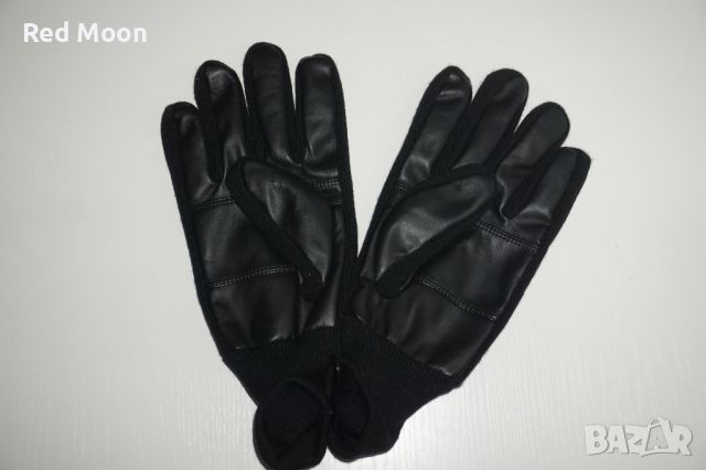 Чисто Нови Мъжки Ръкавици От Изкуствена Кожа и Плат Размер XL, снимка 3 - Ръкавици - 45423466