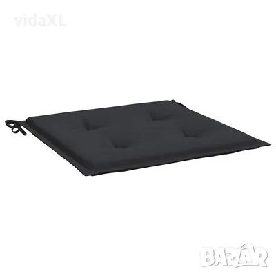 vidaXL Възглавници за столове 6 бр черни 40x40x3 см Оксфорд плат(SKU:314017), снимка 4 - Столове - 49248280