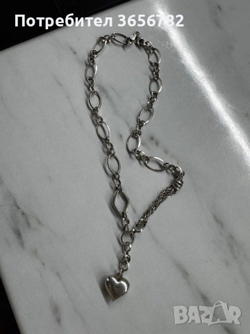 Продавам колие с печат 925, снимка 3 - Колиета, медальони, синджири - 53562061