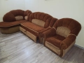 Разтегателен ъглов диван комплект , снимка 2
