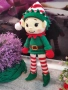 Плетена играчка Елф, Плетени, ръчно изработени, Подарък за Коледа, снимка 5