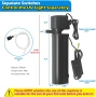 Потопяем филтър с UV светлина 1500L/h за аквариуми 150-600 литра - 4-в-1 за сладководни/соленоводни, снимка 8