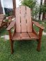 Градински стол /кресло дърво, снимка 1 - Градински мебели, декорация  - 45403707