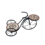 Цветарник от камък и стомана "Велосипед", снимка 1 - Декорация за дома - 45043939