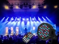 Професионален акумулаторен LED Par прожектор, 36 RGB диода, 5000mAh батерия, дистанционно и DMX, снимка 11