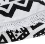 Плажна кърпа (хавлия) кръгла мандала черни бели ресни 150см, снимка 2