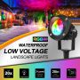 LED градинска лампа RGB с Ground Spike 10 W 1000 LM прожектор за открито IP65 Опаковка от 4, снимка 6