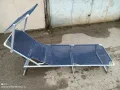 шезлонг алуминиев, сгъваемо алуминиево легло, туристическо сгъваемо легло , снимка 13
