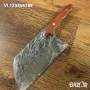 Full Tang Carbon Steel Handmade Chef Knife High Quality кухненски сатър 1250 гр, снимка 1