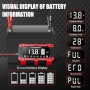 Ново Автоматично зарядно за акумулатор 12V 24V 4Ah-200Ah 12A кола автомобил, снимка 3
