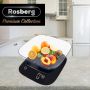 Кухненска везна с купа Rosberg Premium RP51651J , 5кг., 3xAAAбатерии , LED екран, Черен, 2 ГОДИНИ ГА, снимка 5