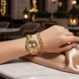 Бляскав дамски комплект часовник и гривна – съчетава елегантност и практичност, снимка 6