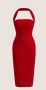 Червена дамска рокля размер М, снимка 1 - Рокли - 45640080