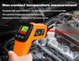 Безконтактен ръчен индустриален високопрецизен електронен температурен уред CX6014, снимка 9