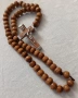 Стара молитвена броеница от дървени мъниста , снимка 2