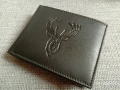  Кожен портфейл Friedrich с RIFD NFC защита и щампа на еленска глава , снимка 7