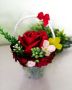 Кошнички с вечни рози, снимка 1 - Декорация за дома - 45074263