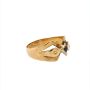 Златен дамски пръстен 2,11гр. размер:57 14кр. проба:585 модел:17122-4, снимка 3