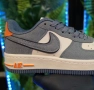 Дамски Маратонки Nike Air Force 1 сиво с оранжево, снимка 2