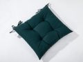 HAMO 2 бр. Водоустойчиви възглавници за столове с връзки, 45x50 см, тъмно зелено, снимка 3
