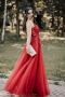 Червена бална рокля, снимка 1 - Рокли - 45162463