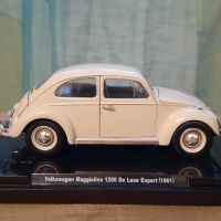 1961 Volkswagen Beetle 1200 De Luxe 1:24 Fabbri/Edicola Diecast Колекционерски модел, снимка 1 - Колекции - 45092058