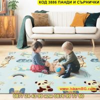 Двулицево детско килимче за игра - сърнички и панди от мека XPE пяна - КОД 3886 ПАНДИ И СЪРНИЧКИ, снимка 12 - Други - 45453003
