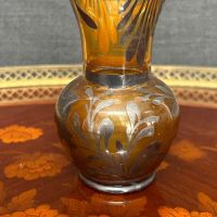 Кристална ваза Bohemia със сребро, снимка 2 - Вази - 45334702