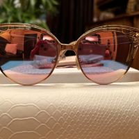 Jimmy Choo Слънчеви очила с огледални стъкла, снимка 2 - Слънчеви и диоптрични очила - 44949846