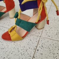 Дамски сандали на ток, снимка 2 - Дамски обувки на ток - 45437615