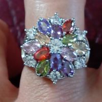 Изключително красив и стилен сребърен пръстен , снимка 2 - Пръстени - 45566844