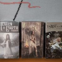 Tаро карти: Runic Tarot & Heaven and Earth Tarot & Tarot de la Nuit, снимка 1 - Карти за игра - 33814222