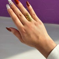 Хубав дамски златист пръстен тип змия от медицинска стомана, снимка 7 - Пръстени - 45426624