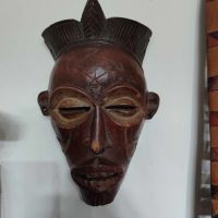 Дървена маска, снимка 1 - Декорация за дома - 45767452