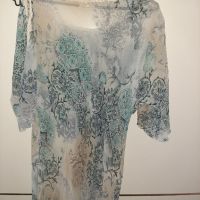 лятна блуза от рисувана коприна , снимка 1 - Туники - 45573595