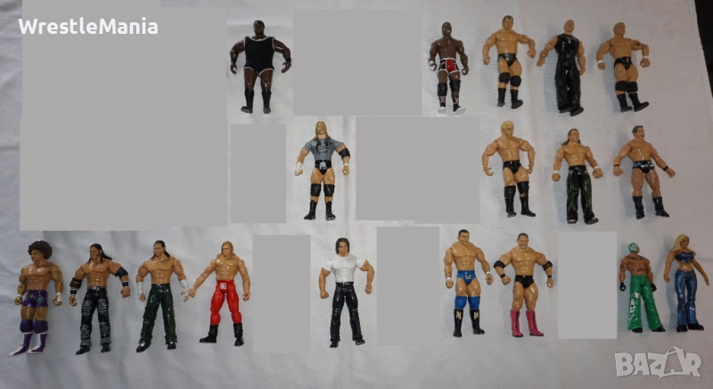 18 Кеч Фигури Torrie Wilson/Triple H/Matt Hardy/Edge/Mark Henry/Sandman/Ric Flair/Chris Jericho, снимка 1