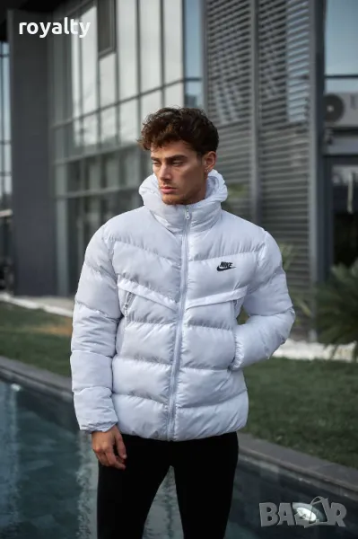 Nike бяло късо зимно мъжко яке , снимка 1