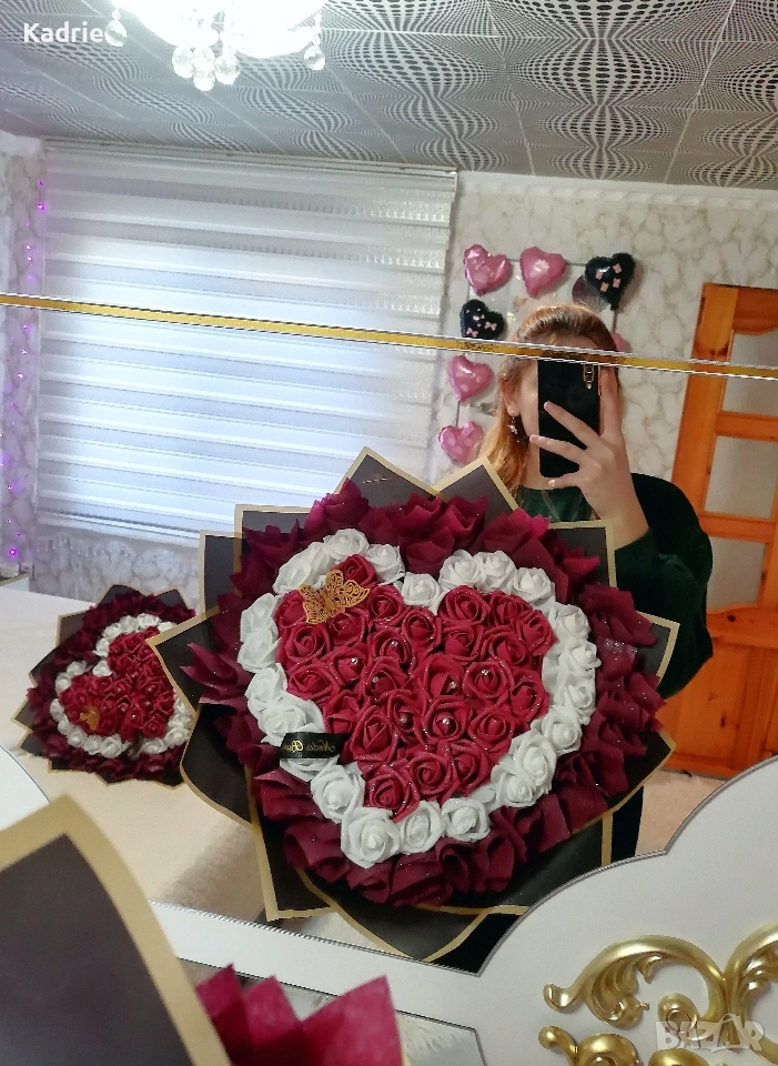 вечен букет от 50 рози , снимка 1