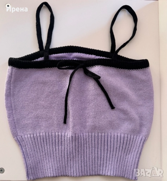 Сладък  плетен топ - размер S ,25лв., снимка 1