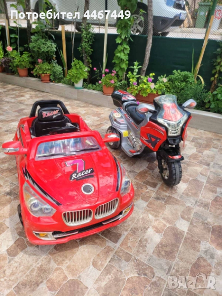 Детски акумулаторен мотор и кола-комплект, снимка 1