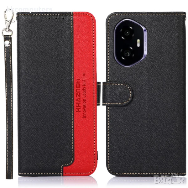 Honor 400 5G Кожен Калъф KHAZNEH с RFID Защита, Портфейл и Протектор Четири Цвята, снимка 1