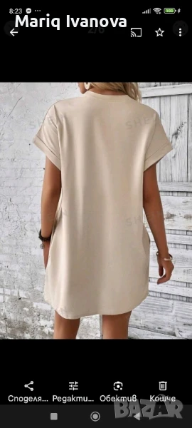 лятна рокля- размер M/L . материя полиестер вискоза, еластан., снимка 1